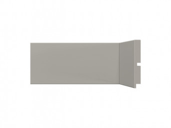 Rodapé em tons de cinza