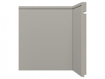 Rodapé em tons de cinza