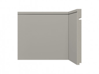 Rodapé em tons de cinza