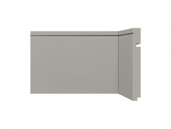 Rodapé em tons de cinza