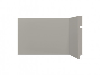 Rodapé em tons de cinza